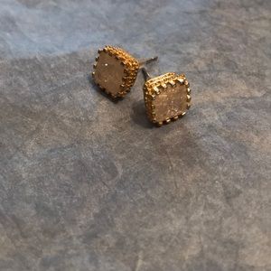 Gorgeous gold and “diamond” studs